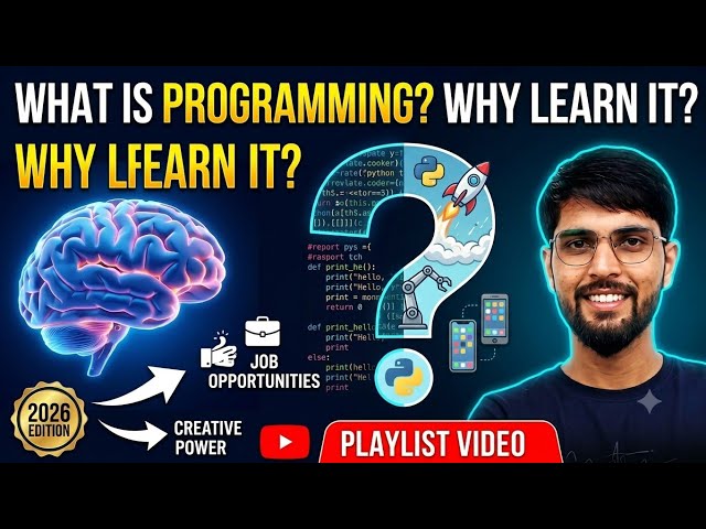 Programming क्यों जरूरी है? | Python Tutorial | Complete Python Course in Hindi