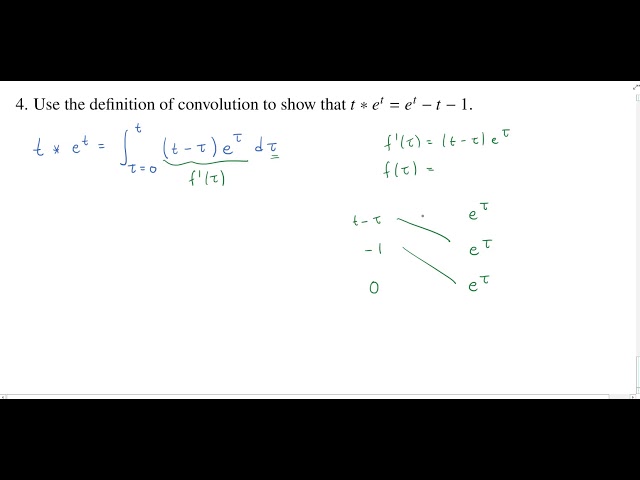 Superquiz 2 Problem 4 Computing Convolutions Using the Definition