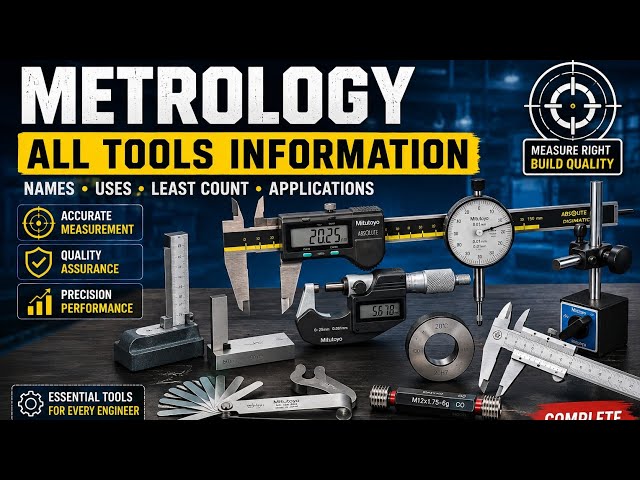 Metrology: Complete Guide to All Measuring Tools | Names, Uses, Least Count & Applications