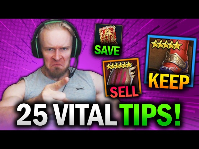 25 MUST-KNOW TIPS! Only PROS Know Them All! - Raid Shadow Legends Beginner Guide