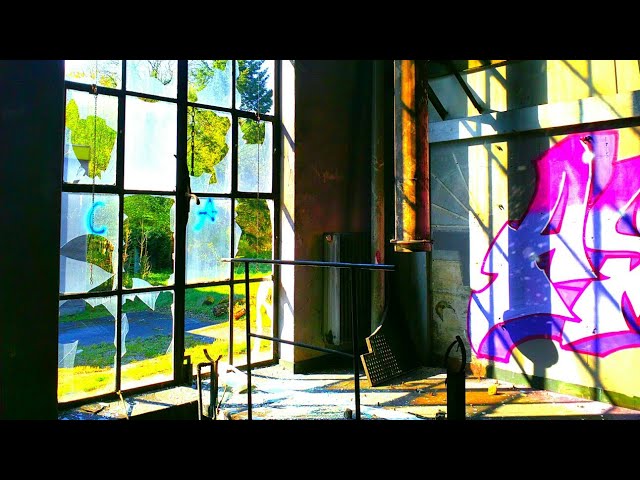 Abandoned substation and warehouses.. VR 360°