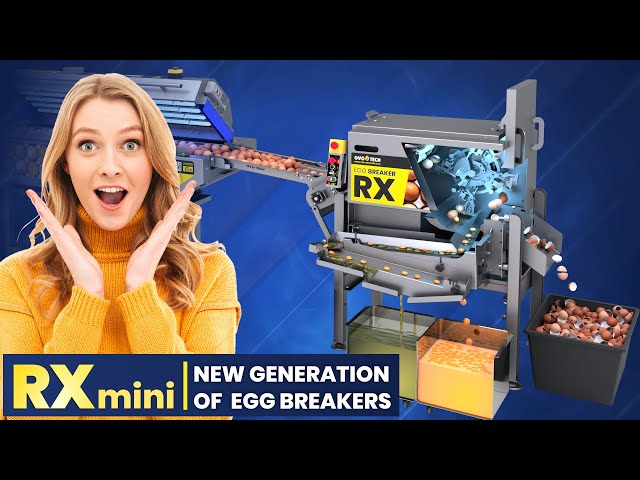 RX mini egg breaker and yolk/white separator - new generation of egg breakers from OVO-TECH