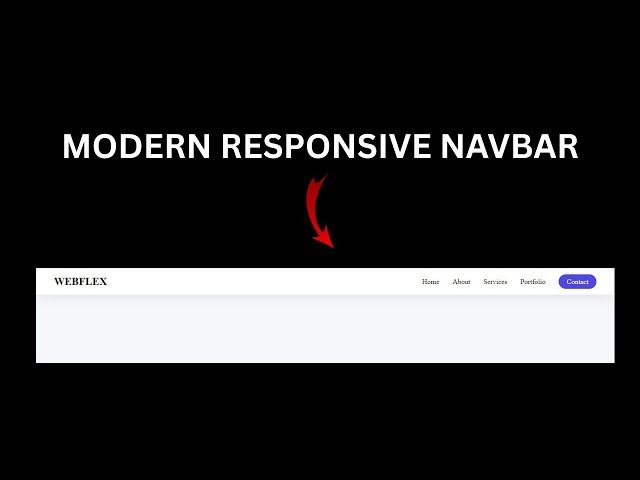Responsive Navbar Design in HTML & CSS | Modern UI Tutorial #NavbarDesign #WebDevelopment