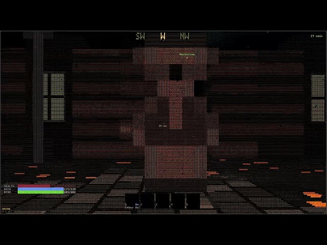I made an open-world ASCII RPG in a single HTML file