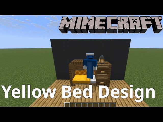 Minecraft: Yellow Bed Design
