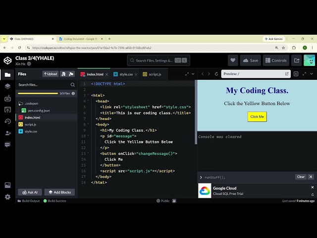 CodingClub3 Key Area Review (From Xin He)