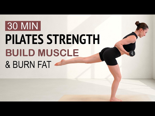 30 MIN FULL BODY PILATES WORKOUT TO BUILD MUSCLE & BURN FAT | At Home | No Repeat | Sweaty