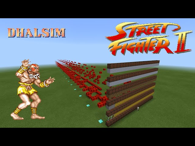 Street Fighter II | Dhalsim's Theme on Noteblocks with CodeBuilder