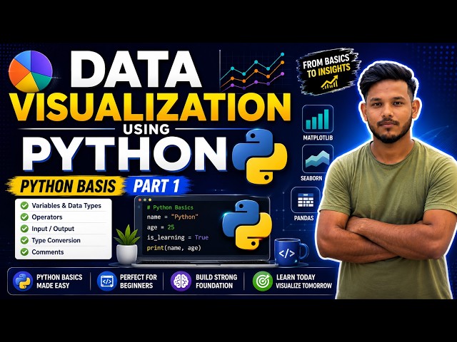 Python Basics Part 1 | Data Visualization Using Python | Python Programming