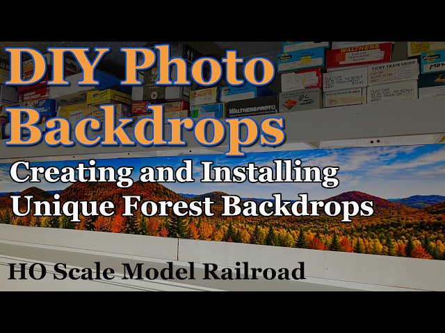 DIY Photo Backdrop for my Upper Deck of my HO Scale Model Railroad Layout
