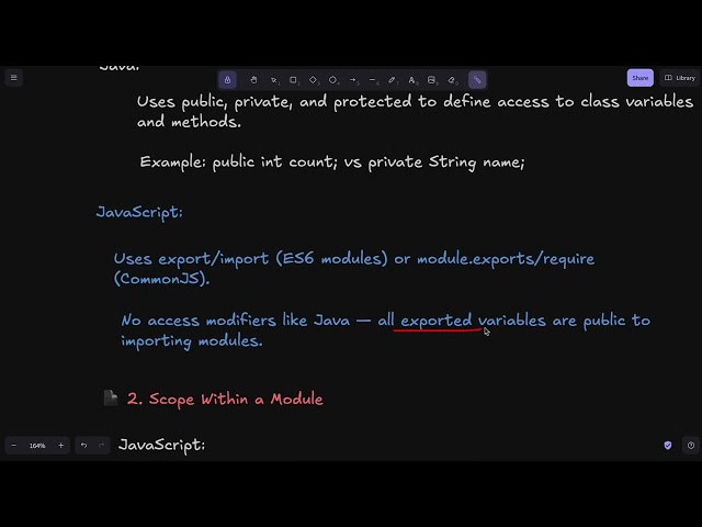 Scope of Variables in Java vs JavaScript