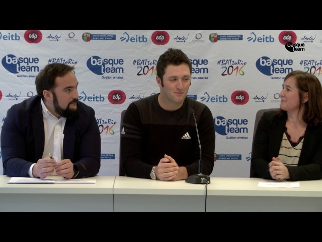 Jon Rahm presenta su acuerdo con Basque Team / Jon Rahmek Basque Teamekin akordioa lotu du