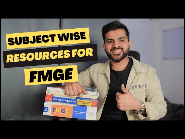 Subject Wise RESOURCES I used during my FMGE Preparation | How To Prepare | FMGE June 2023