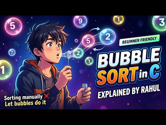 Bubble Sort in C (Telugu) | Easiest Explanation for Beginners