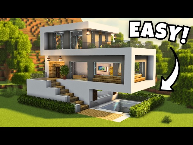 Minecraft: Ultimate Modern House 🏡 | 5 Minute Build Tutorial ⏱️