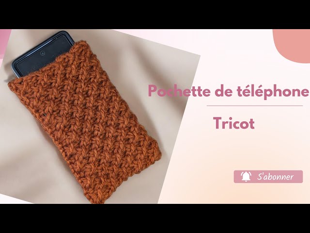 Knitted Phone Pouch | Beginner Tutorial