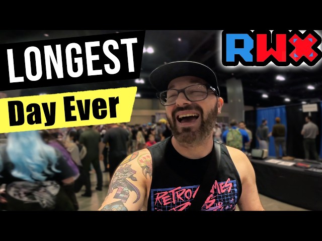Speedrun del día más largo de mi vida - Vlog de Retro World Expo