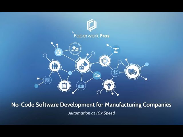 No-Code Software Development for Manufacturing Companies