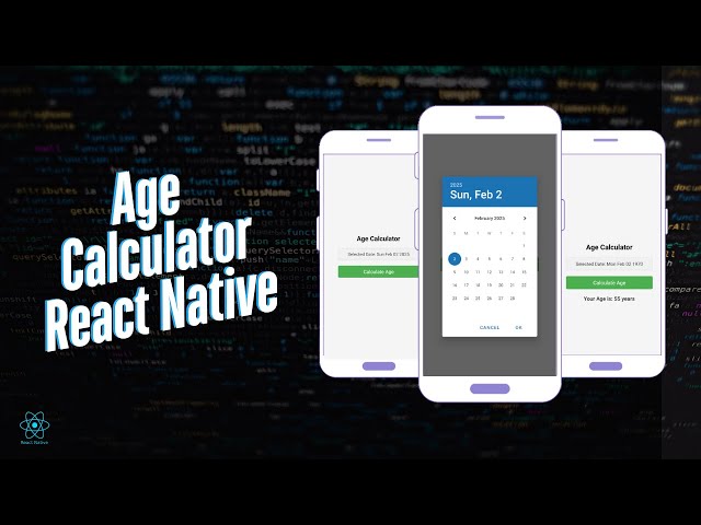 "Build an Age Calculator App in React Native | Full Tutorial for Beginners"