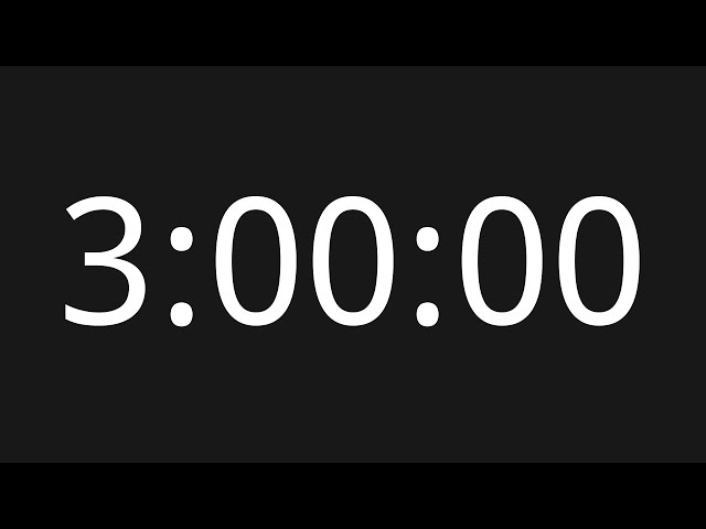3 Hour Countup [No Copyright Timer]