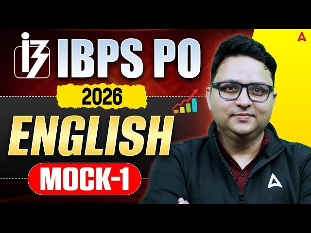 IBPS PO 2026 English | English Mock Test - 1 | Most Expected Paper by Anubhav Sir