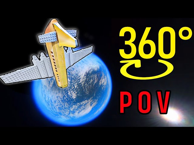 Lego Plane Crashes From Space - 360 CRASH POV