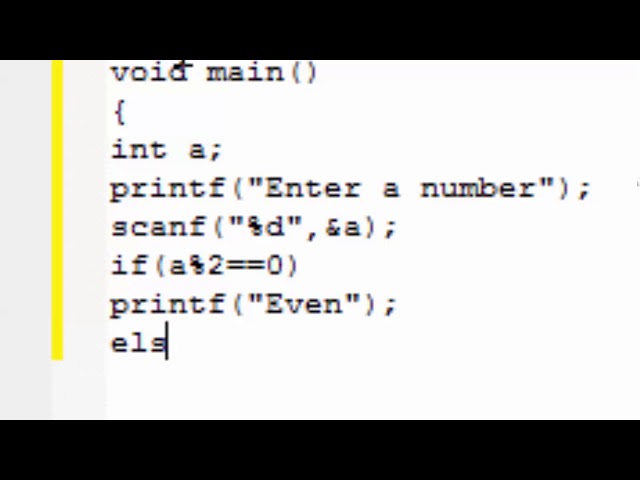 how to make odd even programme in c language in hindi