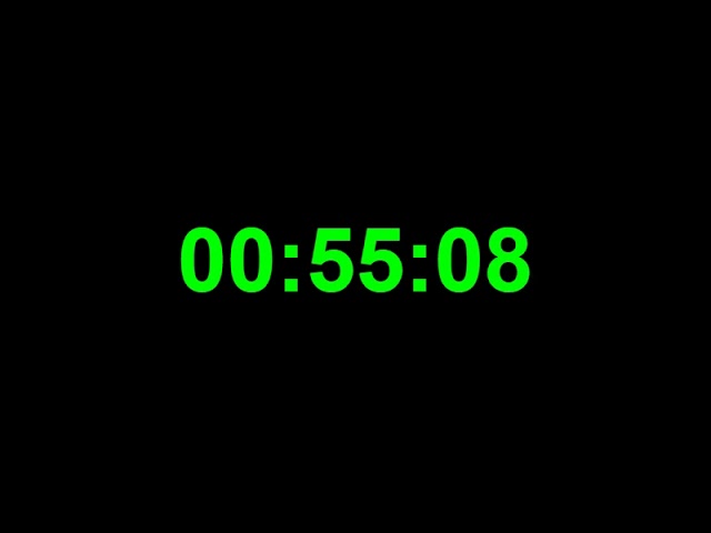 1 Minute Timer (2 Hour Loop) | Silent Digital Stopwatch | Neon Blue Countdown
