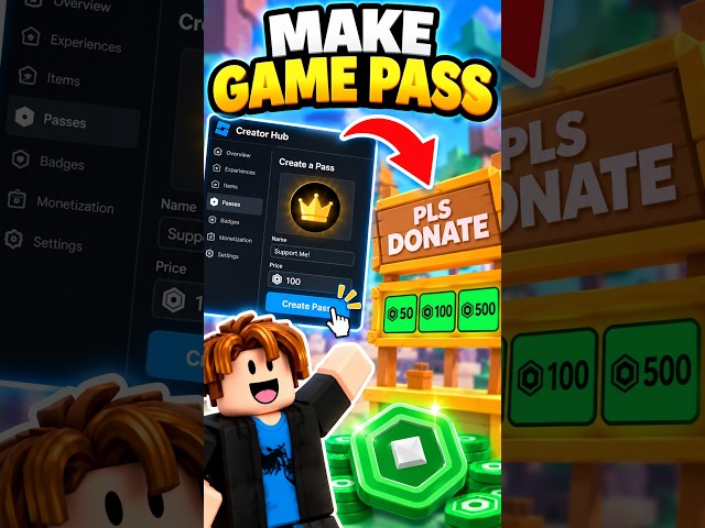 How to Make a Game Pass for Pls Donate Roblox