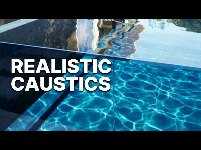 How to Create Realistic Caustics with Real Time Rendering   Glassware, Be Water Lamp, Swimming Pool