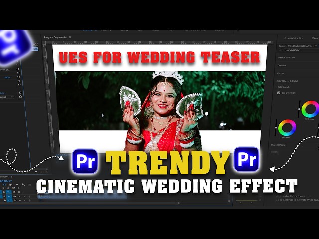 Premiere Pro Cinematic Wedding Effect Tutorial | Make Your Videos Look CINEMATIC
