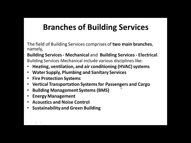 Introduction to Building Services