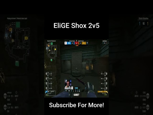 EliGE Shox 2v5  #shorts #csgoshorts #counterstrike #counterstrikeshorts