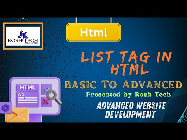 HTML List Tag Tutorial: Examples and Best Practices