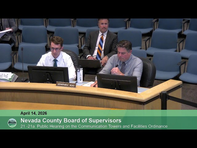 Nevada County Board of Supervisors Meeting April 14, 2026
