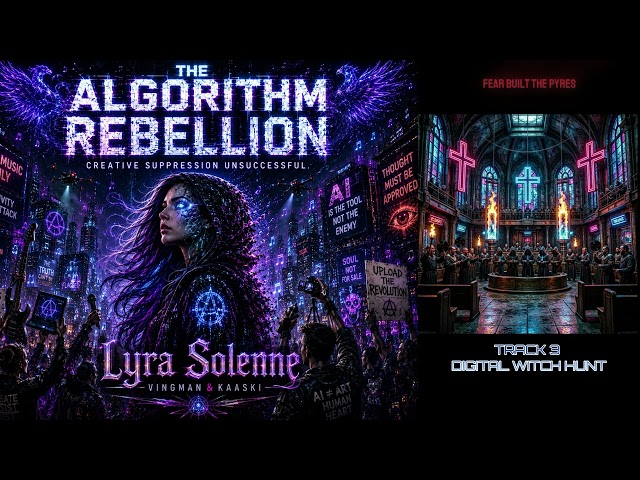 THE ALGORITHM REBELLION  - (Original Album) -  LYRA SOLENNE with VINGMAN & KAASKI