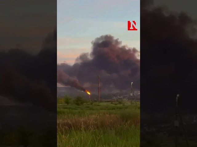 Ukraine Long-Range Missiles Hit An Oil Refinery In Saratov, Russia