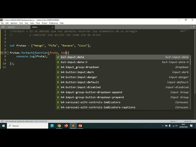 JavaScript tutorial para principiantes  #14 Método forEach