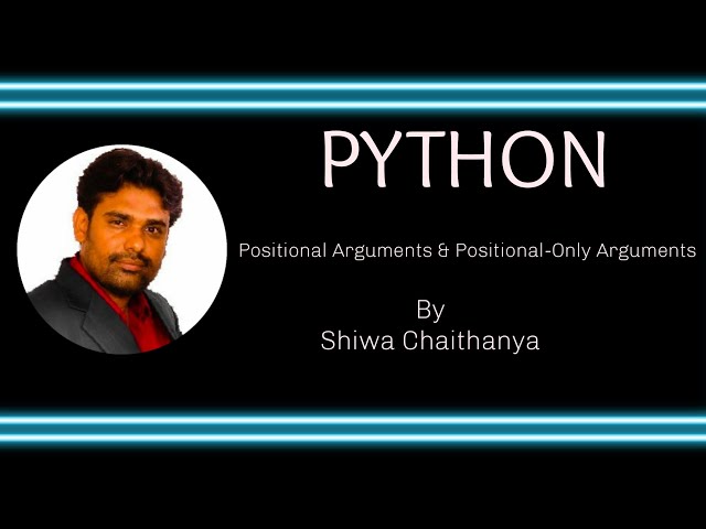 Positional Arguments and Positional-Only Arguments in Python