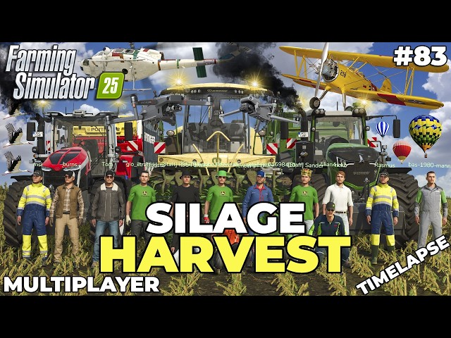 THE MOST FUN WE'VE EVER HAD HARVESTING MAIZE SILAGE! 🌽🚜 | SOLEK | FS 25 Multiplayer | EP 83