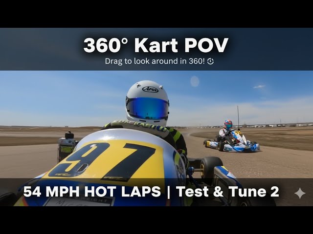 360° Go-Kart Hot Laps at IMI Motorsports | Test & Tune 2 (Top Speed 54 MPH, Fastest 1m 7.532s)