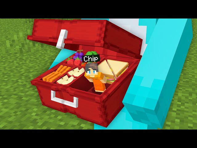 Living Inside of My Friend’s SCHOOL LUNCH in Minecraft