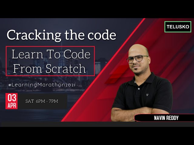 Cracking the code - learn to code from scratch #LearningMarathon2021