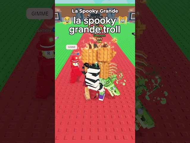 New La Spooky Grande Troll in Steal a Brainrot Roblox Live Admin Abuse Halloween Brainrots Update