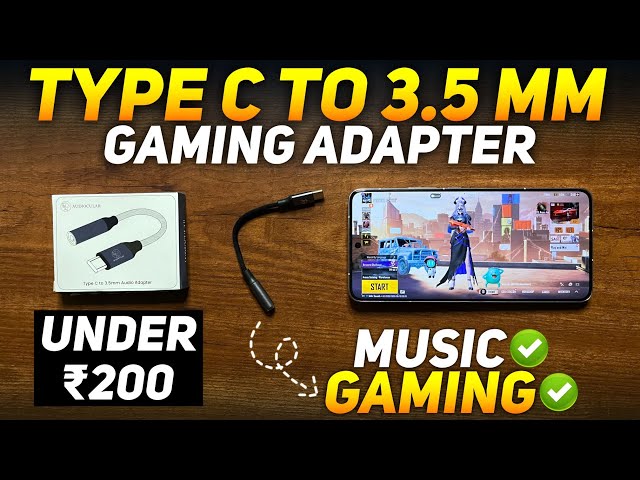 I Bought The Best Type C to 3.5mm Adapter For Gaming Under 200 🔥 Audiocular D17 DAC Review