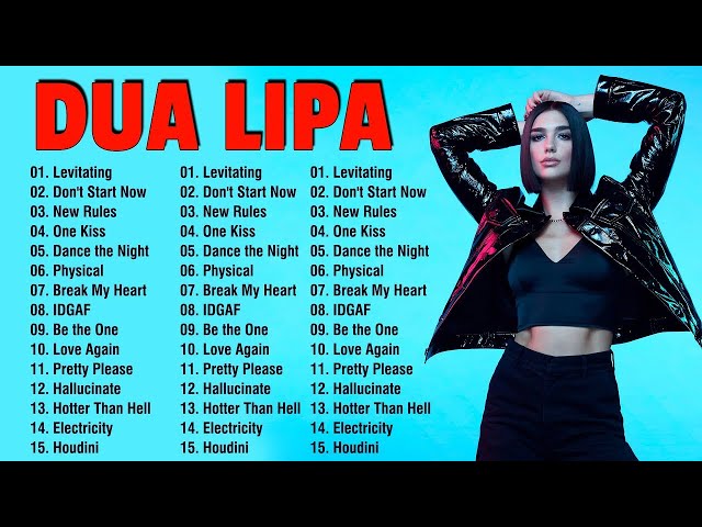 DUA LIPA Playlist 2025 - DUA LIPA’s Top 10 Most Streamed Songs on Spotify