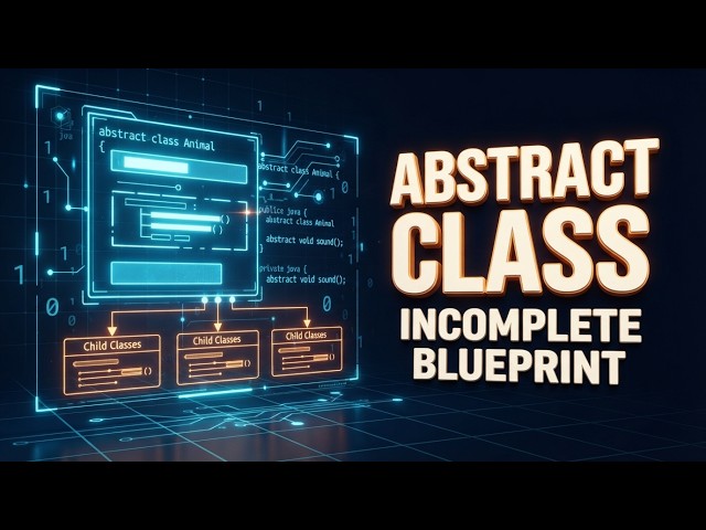 ليه نعمل Class مش كامل من الأساس؟! | Abstract Class