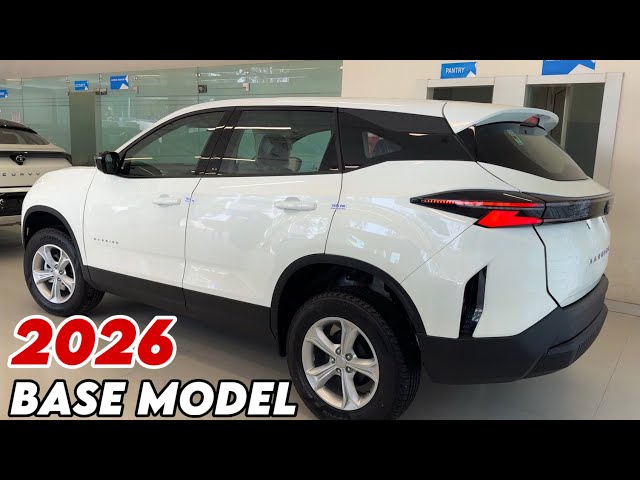 NEW 2026 TATA HARRIER BASE MODEL WHITE || TATA HARRIER 2026 Updated Model Review 