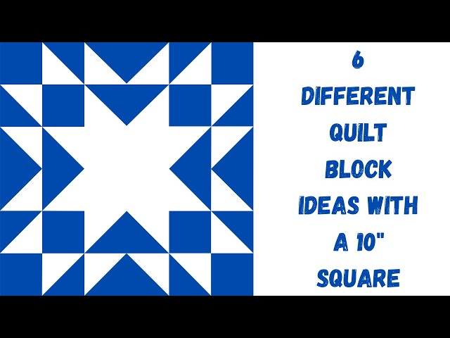 6 Different Quilt Block Pattern Ideas Easy Beginner Sewing Ideas @SweetCountryCookingInMichigan