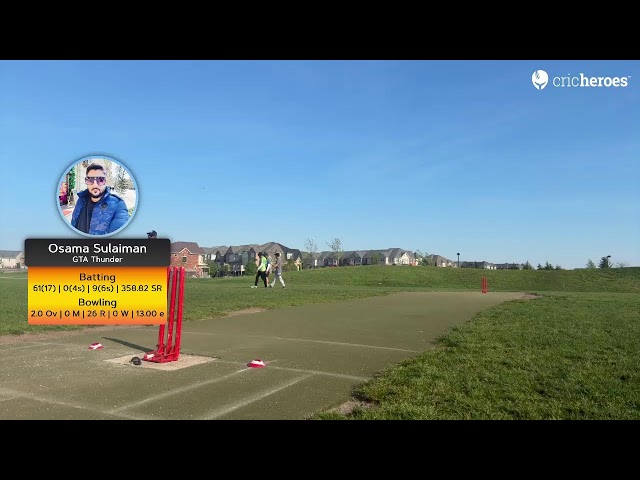 GTA Thunder vs LA Giants | Markhor Champions League - Gold(League Matches) | Live - Milton (Ontario)